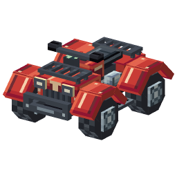 Red Quad Bike — a Minecraft Model made with resourcepack.ai
