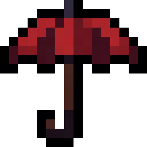 Red Umbrella — a Minecraft Item (2D) made with resourcepack.ai