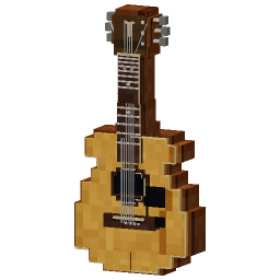 Blocky Guitar — a Minecraft Model made with resourcepack.ai