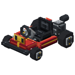 Red Racing Kart — a Minecraft Model made with resourcepack.ai