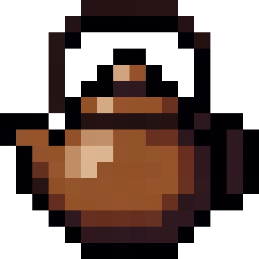 Brown Teapot — a Minecraft Item (2D) made with resourcepack.ai