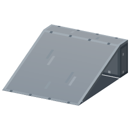 Gray Bank Ramp — a Minecraft Model made with resourcepack.ai