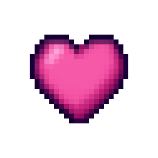 Pink Love Heart — a Minecraft Icon made with resourcepack.ai