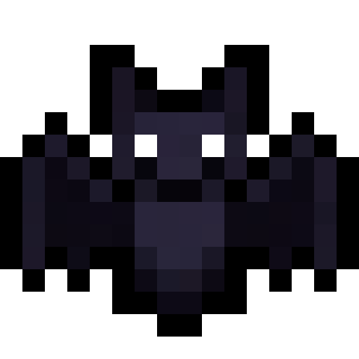 Bat With Spread Wings — a Minecraft Item (2D) made with resourcepack.ai