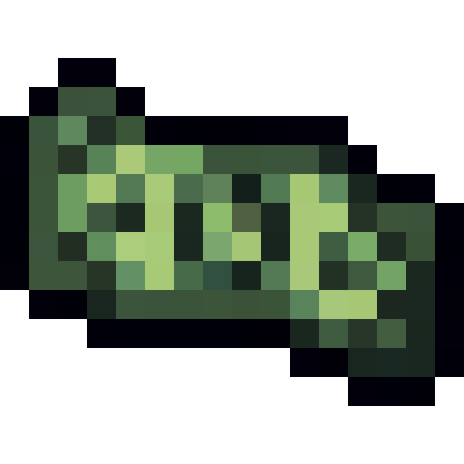 Dollar Bill — a Minecraft Item (2D) made with resourcepack.ai
