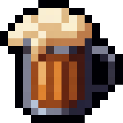 Butterbeer Mug — a mug Minecraft Item (2D) made with resourcepack.ai