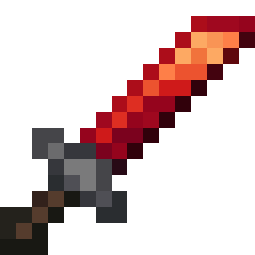 Ruby Sword — a medieval Minecraft Item made with resourcepack.ai