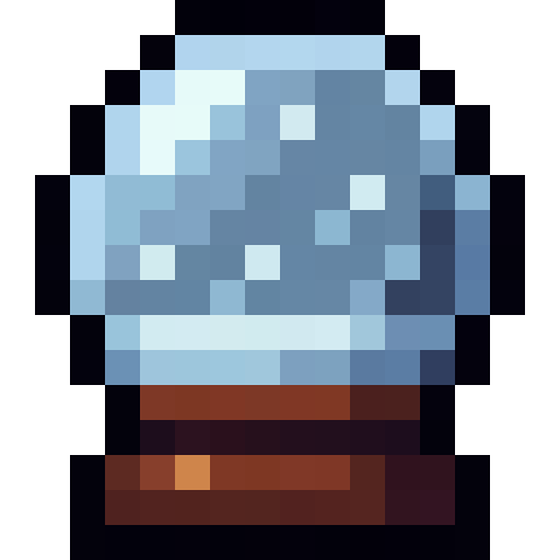 Snow Globe — a Minecraft Item (2D) made with resourcepack.ai