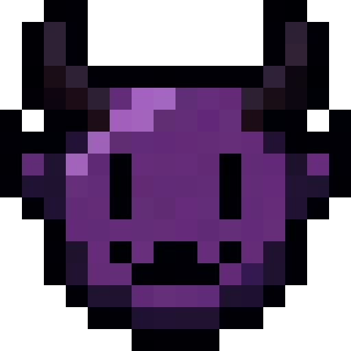 Purple Devil Face — a Minecraft Icon made with resourcepack.ai