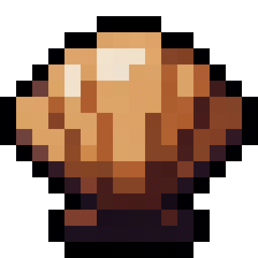 Orange Seashell — a Minecraft Item (2D) made with resourcepack.ai