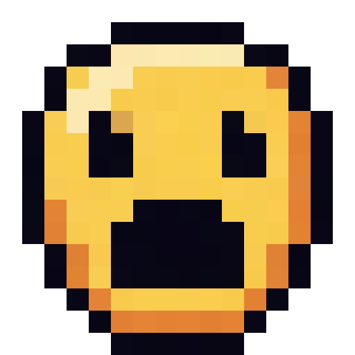 Shocked Yellow Face — a Minecraft Icon made with resourcepack.ai