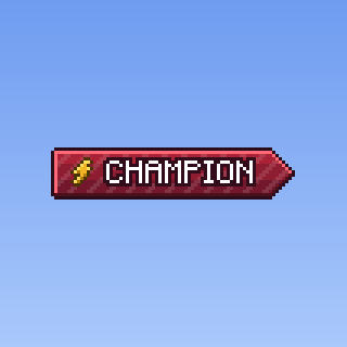 Champion Rank Tag — a Minecraft Rank tag made with resourcepack.ai