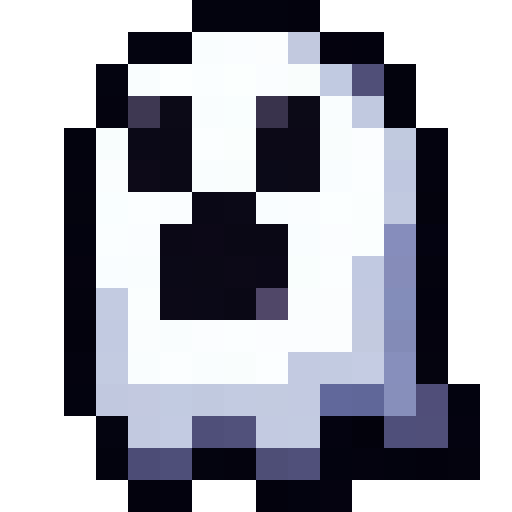 Open Mouth Ghost — a ghost Minecraft Item (2D) made with resourcepack.ai