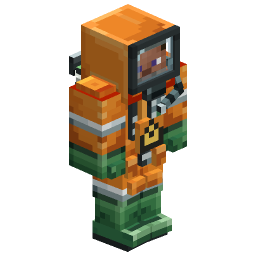 Orange Chemical Suit — a Minecraft Armor (3D) made with resourcepack.ai