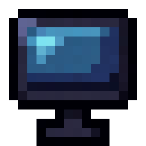 Computer Monitor — a Minecraft Item (2D) made with resourcepack.ai