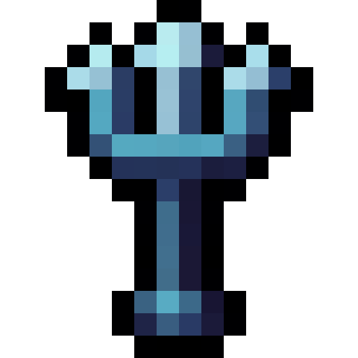 Ocean Trident — a Minecraft Item (2D) made with resourcepack.ai