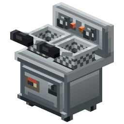 Twin Basket Commercial Fryer — a Minecraft Model made with resourcepack.ai