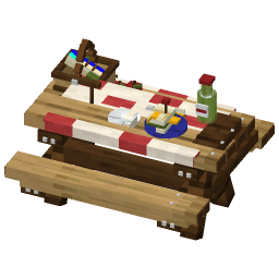 Picnic Table — a Minecraft Model made with resourcepack.ai