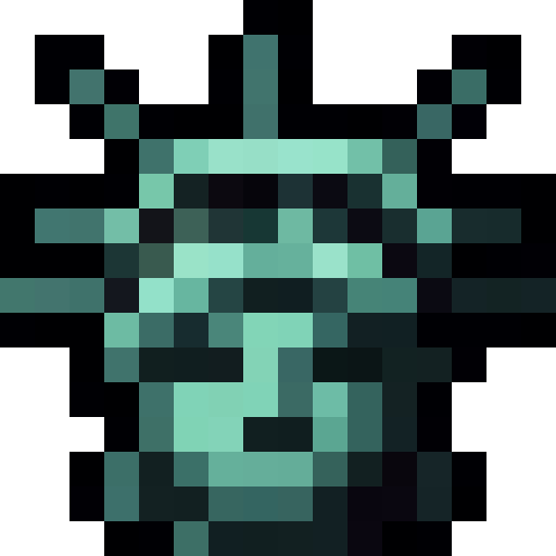 Statue Of Liberty Crown — a crown Minecraft Item (2D) made with resourcepack.ai