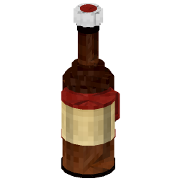Red Wax Bottle — a medieval Minecraft Model made with resourcepack.ai