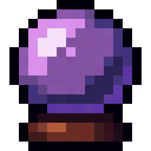 Purple Crystal Ball — a Minecraft Item (2D) made with resourcepack.ai