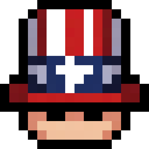 Uncle Sam Top Hat — a top hat Minecraft Item (2D) made with resourcepack.ai
