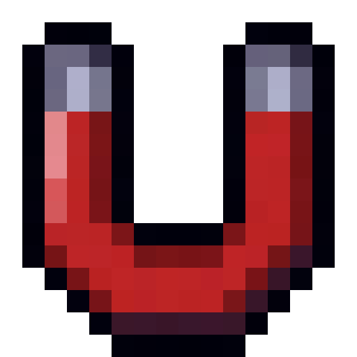 Horseshoe Magnet — a Minecraft Item (2D) made with resourcepack.ai