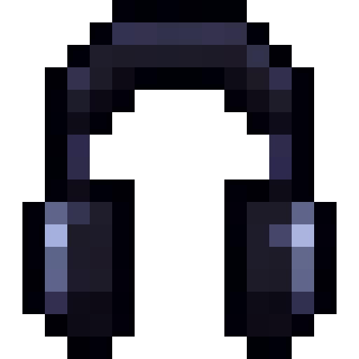 Black Headphones — a Minecraft Icon made with resourcepack.ai