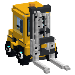 Forklift — a yellow Minecraft Model made with resourcepack.ai