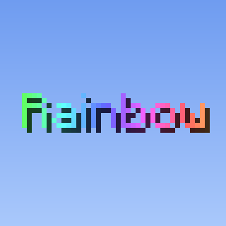 Rainbow Text Effect — a Minecraft Text Effect made with resourcepack.ai
