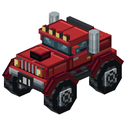 Crimson Monster Truck — a Minecraft Model made with resourcepack.ai
