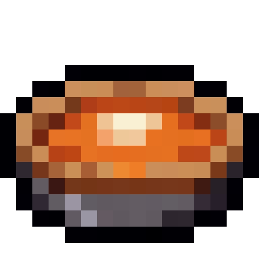 Pumpkin Pie — a Minecraft Item (2D) made with resourcepack.ai