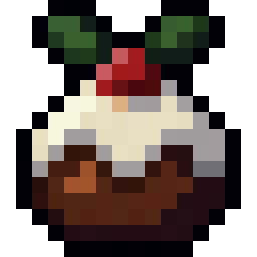 Christmas Pudding — a Minecraft Item (2D) made with resourcepack.ai