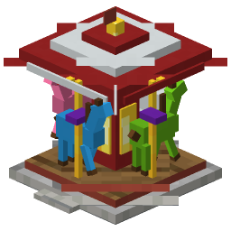 Fairground Merry Go Round — a Minecraft Model made with resourcepack.ai