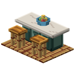 Kitchen Island Set — a Minecraft Model made with resourcepack.ai