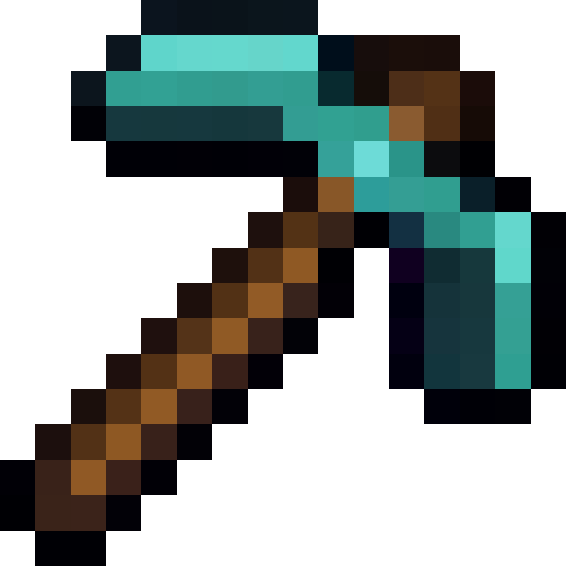 Diamond Pickaxe — a Minecraft Item (2D) made with resourcepack.ai