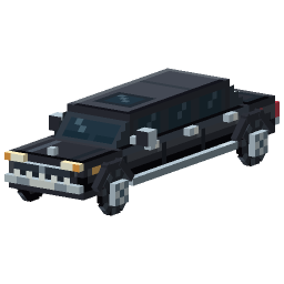 Black Stretch Limousine — a Minecraft Model made with resourcepack.ai