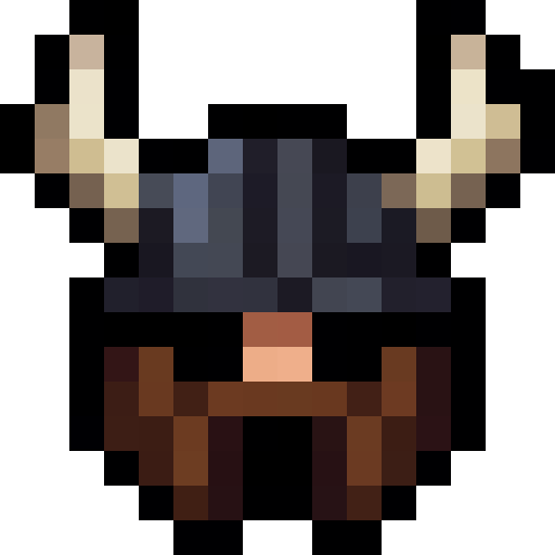 Viking Horned Helmet — a Minecraft Item (2D) made with resourcepack.ai
