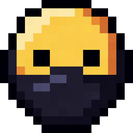 Masked Yellow Face — a Minecraft Icon made with resourcepack.ai