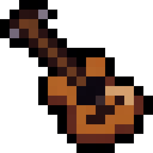 Pixel Guitar — a Minecraft Item (2D) made with resourcepack.ai
