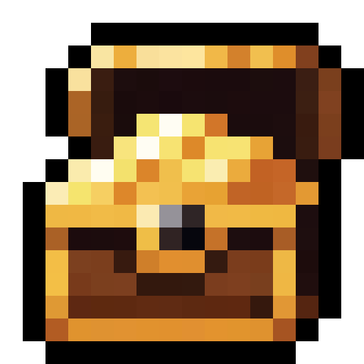 Treasure Chest Gold — a Minecraft Item (2D) made with resourcepack.ai
