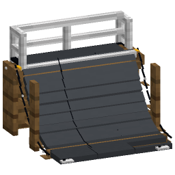 Skate Ramp Quarter Pipe — a urban Minecraft Model made with resourcepack.ai