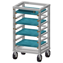 Cafeteria Tray Rack — a Minecraft Model made with resourcepack.ai