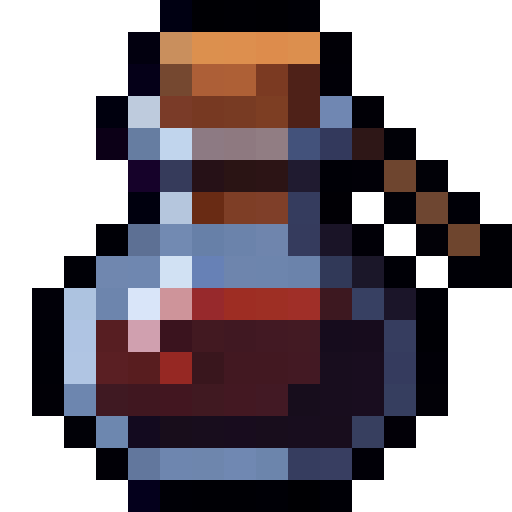 Blue Potion Bottle — a Minecraft Item (2D) made with resourcepack.ai