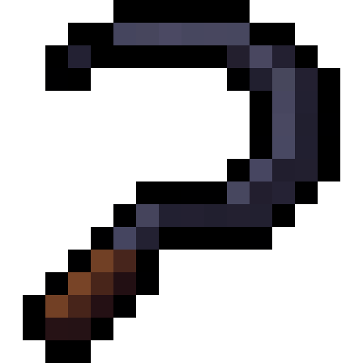Purple Harvest Sickle — a Minecraft Item (2D) made with resourcepack.ai