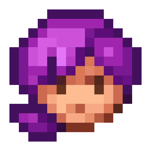 Purple Haired Girl — a Minecraft Icon made with resourcepack.ai