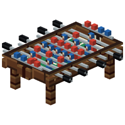 Tournament Foosball Table — a Minecraft Model made with resourcepack.ai