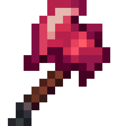 Ruby Axe — a Minecraft Item made with resourcepack.ai