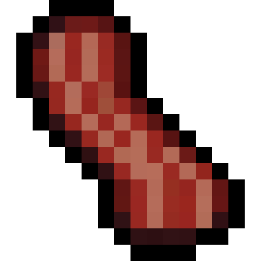 Bacon Strip — a Minecraft Item (2D) made with resourcepack.ai