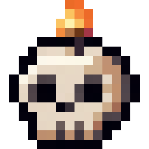 Skull Candle — a candle Minecraft Item (2D) made with resourcepack.ai